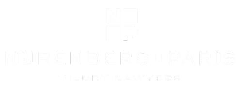 Nurenberg Paris Injury Lawyers logo with bold text and NP emblem, representing legal expertise in injury claims.